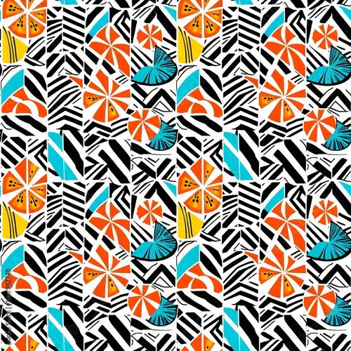 beach towels in bright summer patterns