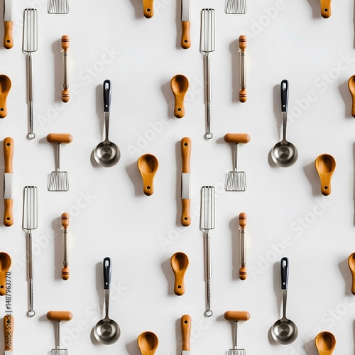 baking tools on a white countertop