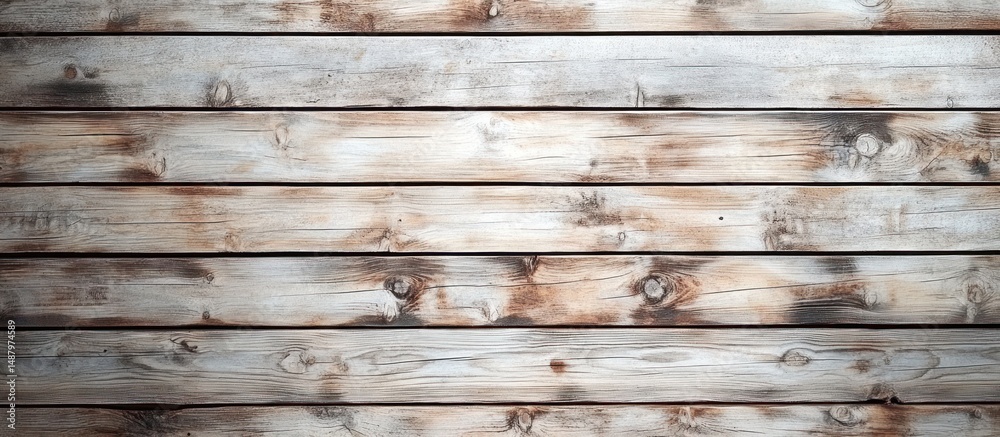 Fototapeta premium Rustic weathered wood plank texture providing an old aged surface