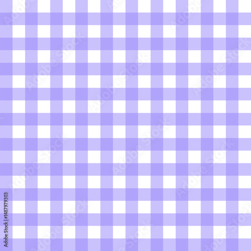 Elegant Light Purple Gingham Pattern Background in Seamless Design