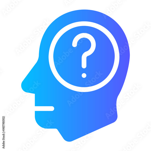 curious gradient icon