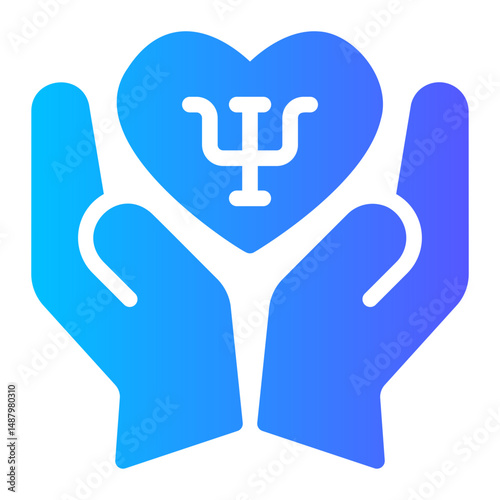 psychologist gradient icon