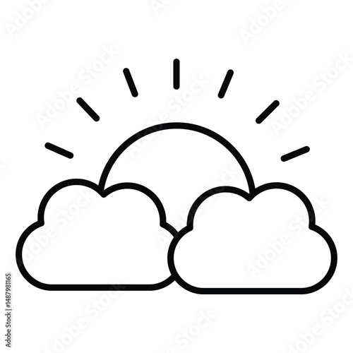 bright cloud vector illustration icon