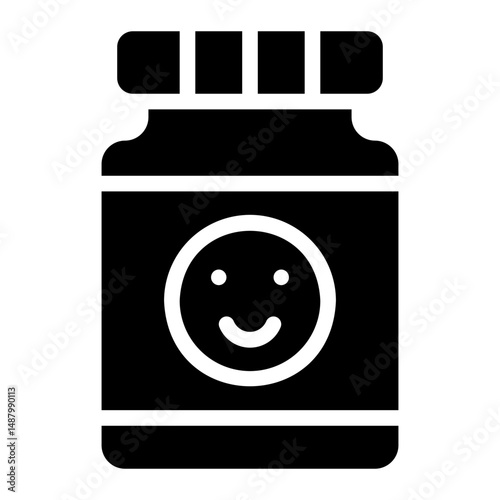 antidepressant glyph icon