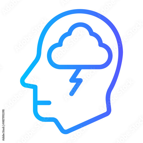 anxiety gradient icon