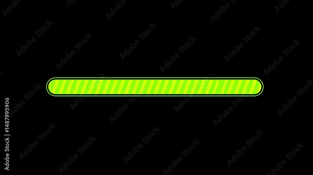 loading bar progress upload or download circle Waiting loop Animation video with alpha channel.