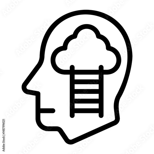 dreaming line icon