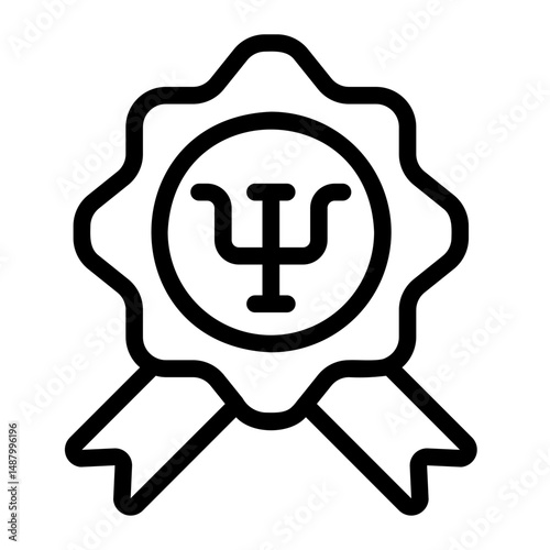 medal line icon