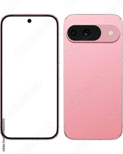 Obraz na płótnie google pixel 9 smartphone mockup.