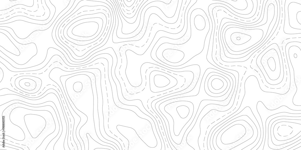 Fototapeta premium White wave paper curved reliefs abstract background. Abstract topographic contours map background. luxury topographic wavy pattern and geographic grid map design . Abstract lines background.
