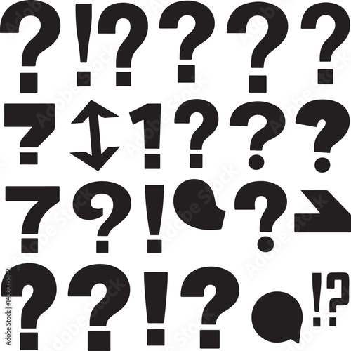 a sat of Comparison of Various Punctuation Marks and Symbols in Typography