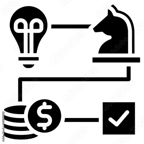 Strategic Alignment glyph icon