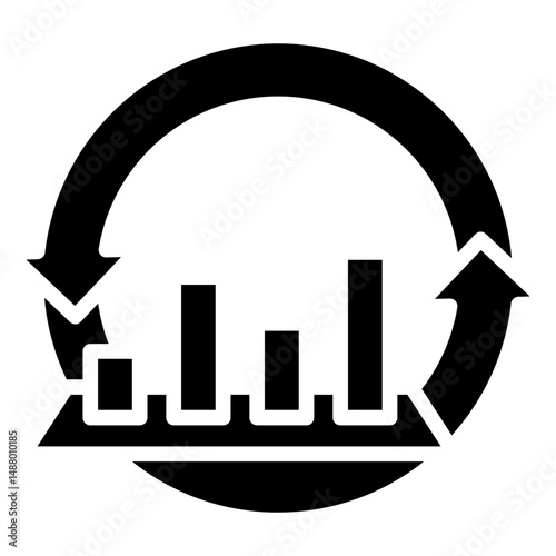Continuous Improvement glyph icon