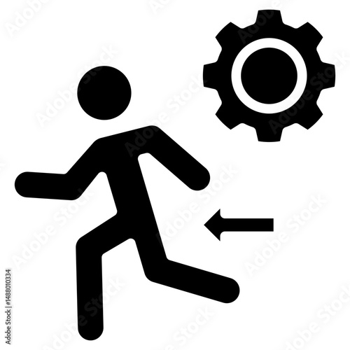 Action glyph icon