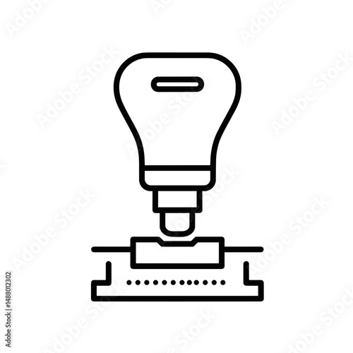 Cold stamping tool used in metallurgy industry icon concept  