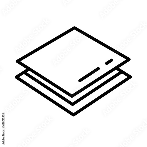 Steel sheet illustration representing metallurgy industry icon  