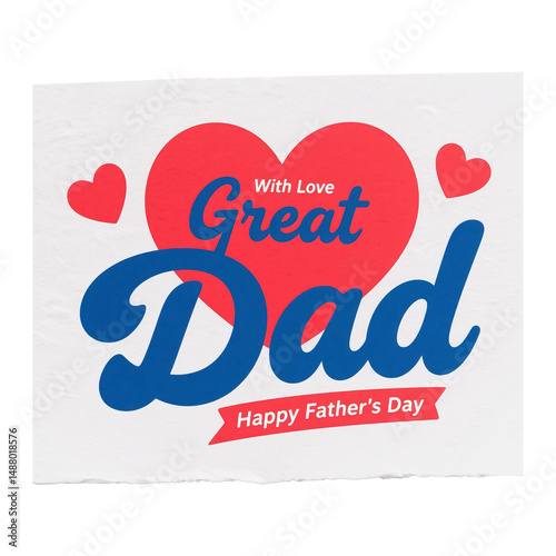 Happy Father’s Day on a transparent background 
