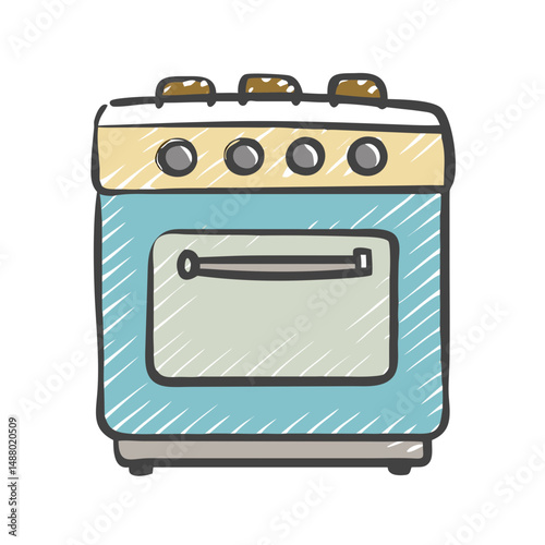 stove icon, stove vector illustration-simple illustration of stove, perfect for stove logos and icons