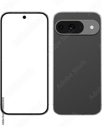 google pixel 9 android smartphone mockup.