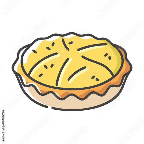 tart icon, tart vector illustration-simple illustration of tart, perfect for tart logos and icons