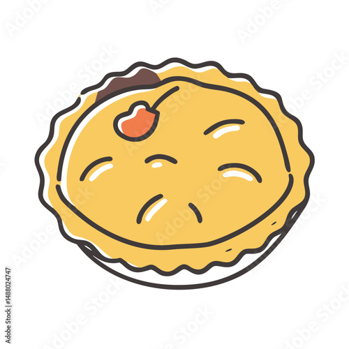 tart icon, tart vector illustration-simple illustration of tart, perfect for tart logos and icons