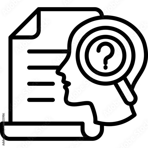 Hypothesis Testing line icon