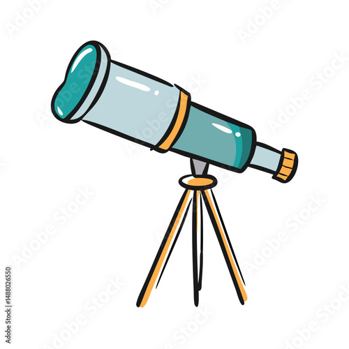 telescope icon, telescope vector illustration-simple illustration of telescope, perfect for telescope logos and icons