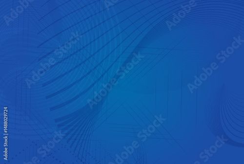Futuristic blue abstract background for IT infrastructure, cloud computing, server technology, and network architecture visuals. Ideal for tech platforms and digital interfaces