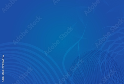 High-tech blue abstract background for artificial intelligence, neural networks, machine learning, and data processing projects
