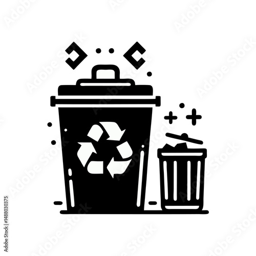 recycling bin vector logo icon