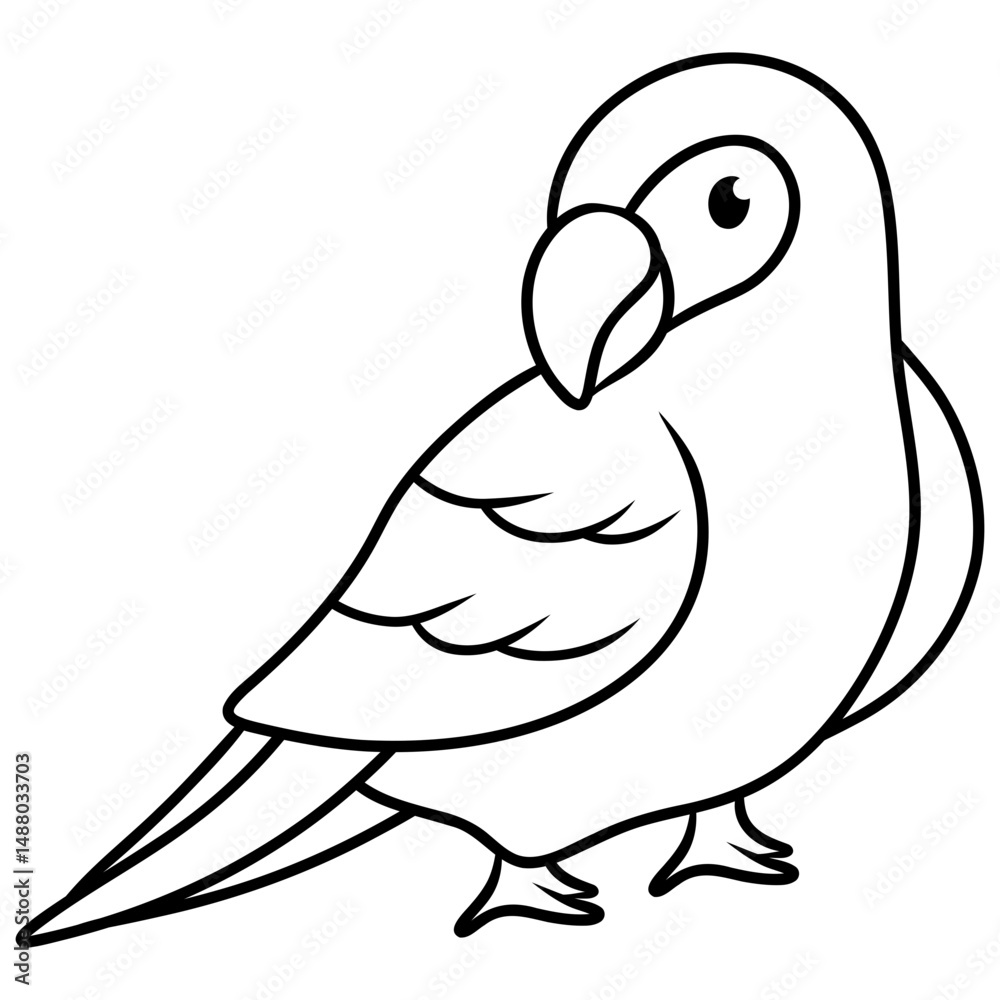 Obraz premium parrot bird animal icon