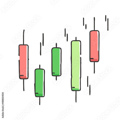trading candlestick icon, trading candlestick vector illustration-simple illustration of trading candlestick, perfect for trading candlestick logos and icons