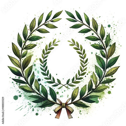 laurel wreath vector illustration