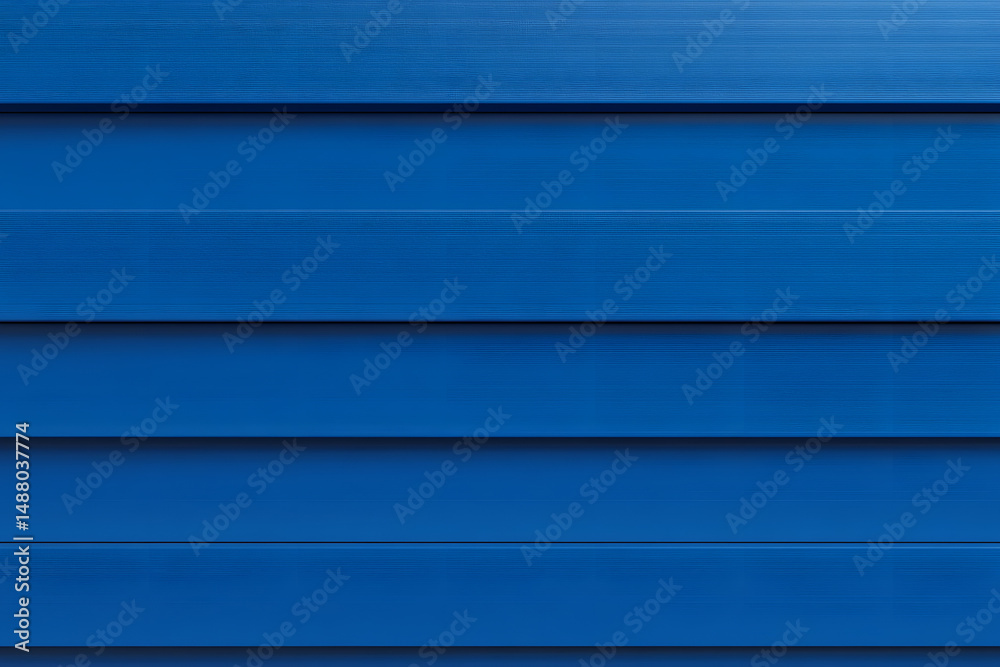 Fototapeta premium Simple, horizontal bands of vibrant, slightly textured blue