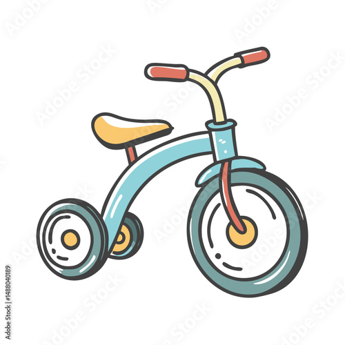 tricycle icon, tricycle vector illustration-simple illustration of tricycle, perfect for tricycle logos and icons