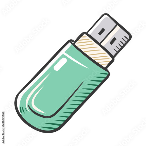 usb stick icon, usb stick vector illustration-simple illustration of usb stick, perfect for usb stick logos and icons