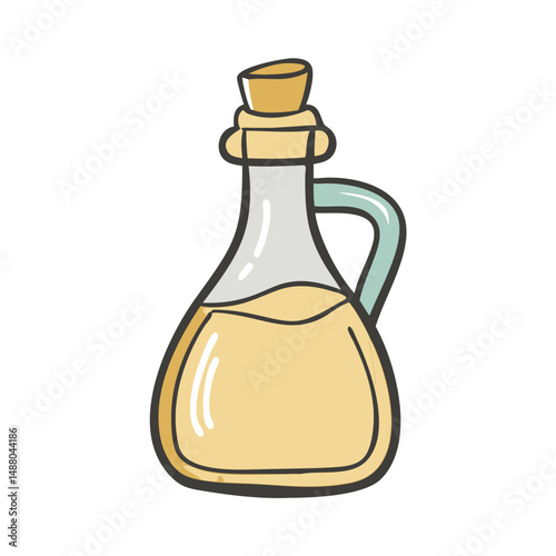 vinegar bottle icon, vinegar bottle vector illustration-simple illustration of vinegar bottle, perfect for vinegar bottle logos and icons