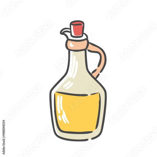 vinegar bottle icon, vinegar bottle vector illustration-simple illustration of vinegar bottle, perfect for vinegar bottle logos and icons