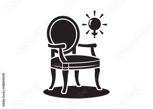 Chair Icon, Chair Silhouette Vector