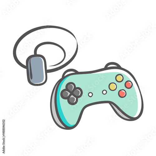 virtual controller icon, virtual controller vector illustration-simple illustration of virtual controller, perfect for virtual controller logos and icons