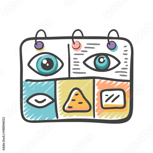 vision board icon, vision board vector illustration-simple illustration of vision board, perfect for vision board logos and icons