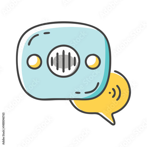 voice message icon, voice message vector illustration-simple illustration of voice message, perfect for voice message logos and icons