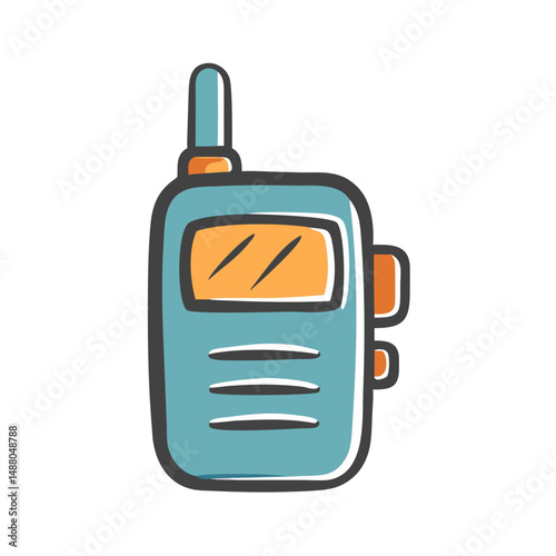 walkie talkie icon, walkie talkie vector illustration-simple illustration of walkie talkie, perfect for walkie talkie logos and icons