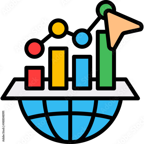 Performance Improvement lineal color icon