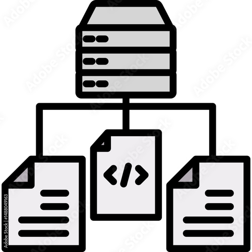 Collecting Data lineal color icon