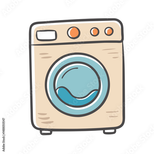 washing machine icon, washing machine vector illustration-simple illustration of washing machine, perfect for washing machine logos and icons