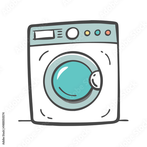 washing machine icon, washing machine vector illustration-simple illustration of washing machine, perfect for washing machine logos and icons