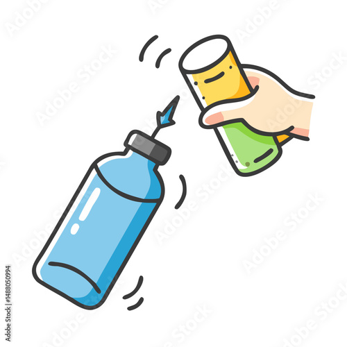 water bottle refill icon, water bottle refill vector illustration-simple illustration of water bottle refill, perfect for water bottle refill logos and icons