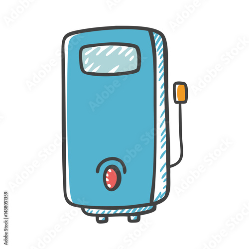 water heater icon, water heater vector illustration-simple illustration of water heater, perfect for water heater logos and icons