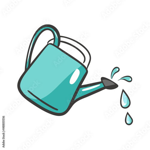 watering can icon, watering can vector illustration-simple illustration of watering can, perfect for watering can logos and icons